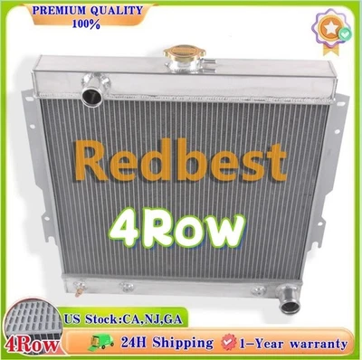 Radiador de 4 filas para camioneta Dodge Van/D100/D150/B200/B100 1970-79 Plymouth V8 Foto 1 de 4