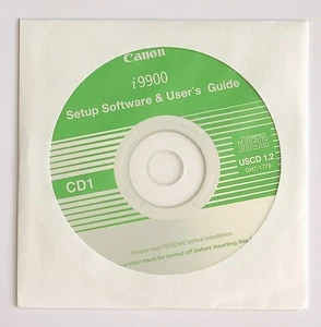 Canon i9900 Printer Setup Software & User's Guide CD1 - SEALED - Picture 1 of 2