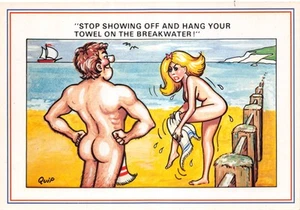 LC CÓMIC POSTAL TAMAÑO CONTINENTAL PLAYA BROMA BUENA PLUS MUY BUENA TALLA ESTÁNDAR - Imagen 1 de 2