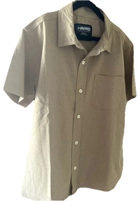 Tony Hawk Boy's Tan Short Sleeve Button Up Shirt Size M NWT - Image 1 of 4