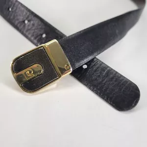 Pierre Cardin Reversible Leather Belt 38 Dress Brown Black Vtg - Picture 1 of 18