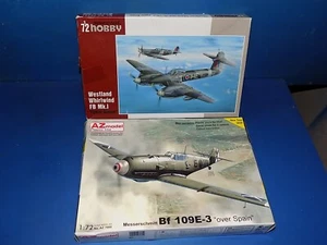 1/72 Model Kits - Special Hobby 72201 Westland Whirlwind & AZ Model 7660 Bf109E3 - Picture 1 of 2