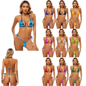 Women Lingerie Triangle Bra Tempting Set Unlined Swimwear Nightwear Bralette - Picture 1 of 109