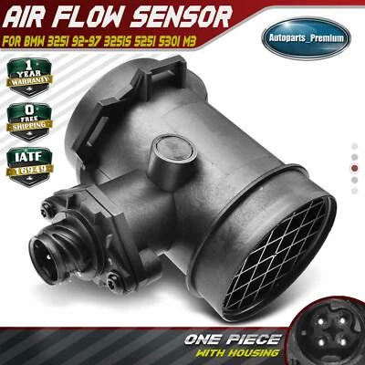 Mass Air Flow Sensor Assembly for BMW E34 E36 325i 92-97 525i 530i M3 2.5L 3.0L - Image 1 of 4