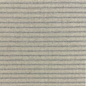 Yale Ticking Stripe Linen Fabric Charcoal | Double Width 280cm Wide | Curtains - Picture 1 of 3