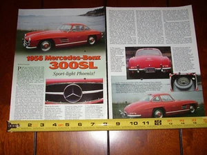 1956 MERCEDES BENZ 300SL - ORIGINAL 2001 ARTICLE - Picture 1 of 3