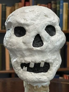 ESQUELETO DE CALAVERA DE ARTE POPULAR DE COLECCIÓN HECHO A MANO PAPEL MACHÉ - Imagen 1 de 7