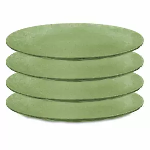 Koziol Piatto Piatto Set di 4 Piatti Club, Piatto, Verde Foglia Naturale, 26 cm - Foto 1 di 3