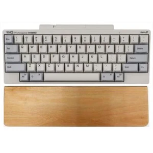 HHKB Professional HYBRID Type-S White (US Layout) & Wooden Palm Rest Set - Picture 1 of 2