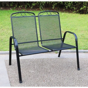 stapelbare Bank VENEDIG 2-Sitzer Gartenbank, ca. 110 x 73 x 96 cm  - Bild 1 von 2