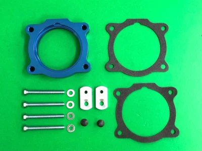 Espaciador de cuerpo de acelerador azul compatible con ISUZU I-280 L4 2006 2,8 L / ISUZU I-350 L5 3,5 L Foto 1 de 2