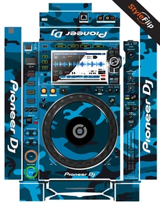 Recubrimiento Pioneer CDJ 2000 Nexus 2 | Azul Camuflaje | Calcomanía protectora | StyleFlip Skins - Imagen 1 de 1