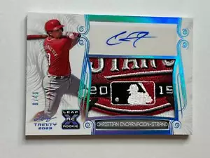 2023 Leaf Trinity Baseball Patch Auto Christian Encarnacion-Strand XRC 8/49 - Picture 1 of 2
