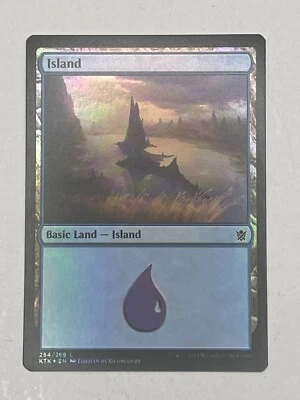 MTG Artist Proof Foil Island (#178) FRF Signed by Florian De Gesincourt - Image 1 of 2