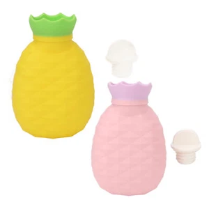 Cute Hot Water Bottle Children Women Home Silicone Thick Safe Hot Water Bag SPG - Picture 1 of 18
