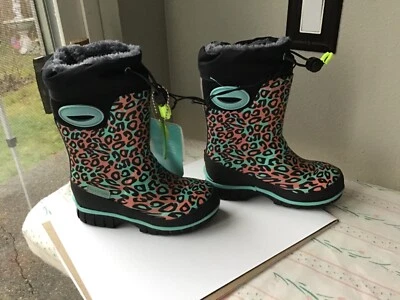 Botas de lluvia aisladas Western Chief Leopardo Invierno Prene Unisex Talla 8 Nuevas impermeables Foto 1 de 4