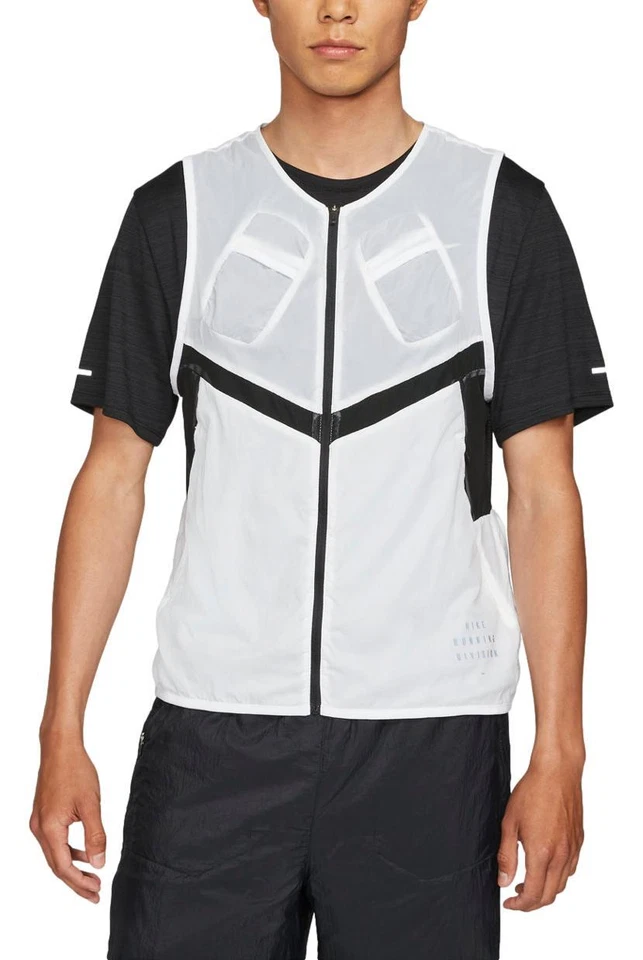 Chaleco para correr Nike Run Division Pinnacle para hombre (blanco) DA1319-100 Foto 1 de 2