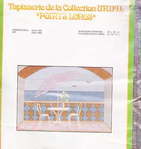 Needlepoint Canvas: La Terrasse The Terrace 13 mesh 11 x 15 in. - Picture 1 of 3