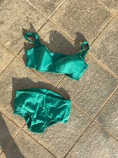 costume bikini vintage anni 80 verde tg 2 nuovo con busta originale