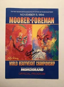 Michael Moorer-George Foreman Official Program 1994; Signed By Angelo Dundee;LOA - Picture 1 of 3
