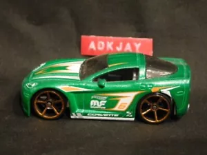 Corvette Hot Wheels ~ Tooned 2005 ~ verde ~ suelto - Imagen 1 de 3