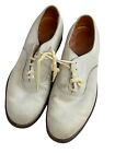 Canadian Navy RCN White Leather Dress Shoes 1965 Dated Size 10 1/2 D