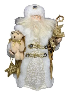 Vintage Porcelain Victorian Style Santa Claus Tree Topper 17in. - Picture 1 of 11