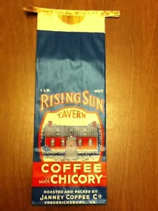 4 - 1940-50er Jahre Vintage Rising Sun Taverne Kaffeesäcke Fredericksburg, VA Ephemera - Bild 1 von 1