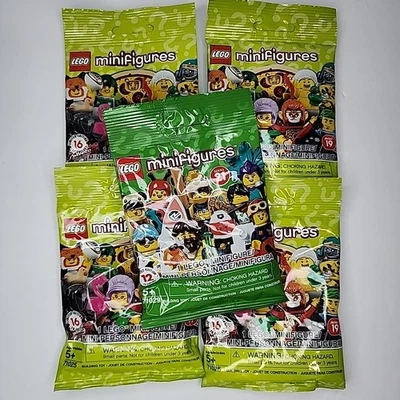 5 MINIFIGURAS colecionáveis LEGO Mystery Bag Series 19 e 21 lacradas - Imagem 1 de 2