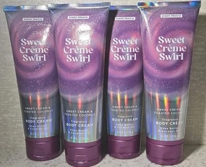 Lotto di 4 Scent Theory Sweet Creme crema vortice e lozione corpo cocco tostato 8 oz - Foto 1 di 3