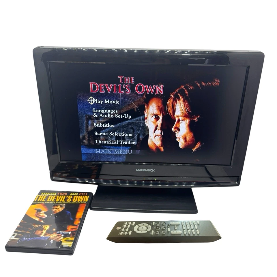 Magnavox 19MD350B/F7 19” LCD TV DVD Combo HDMI 720p w/ Remote – Tested Works - Image 1 of 4