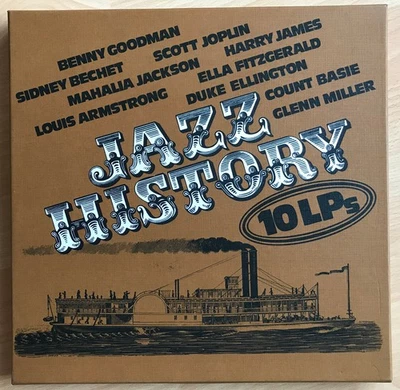 10 LP Box Jazz History Duke Ellington Glenn Miller Count Basie Benny Goodman - Bild 1 von 3