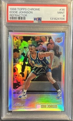 1998 Topps Chrome #36 Eddie Johnson Refractor PSA 9 - Image 1 of 4