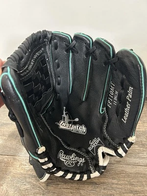 Rawlings FP110MT 11" Fast Pitch Softball Black Sure Catch Leather Glove NEW RHT - Image 1 of 4