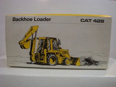 Retroexcavadora NZG CAT 428 #2851 escala 1/50 muy buena manga Foto 1 de 4