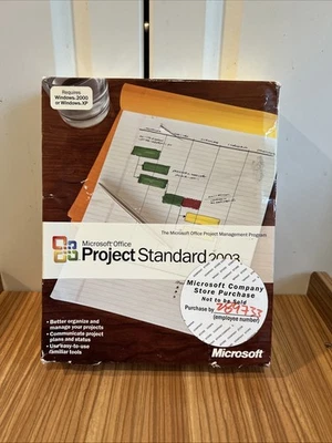Microsoft Office Project Standard 2003 ACADEMIC Full Version SEALED BOX - Image 1 of 4