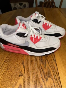 NIKE AIR MAX 90 INFRARED 2010 HERREN GRÖSSE 15 325018 107 WEISS GRAU SELTEN GEBRAUCHT - Bild 1 von 8