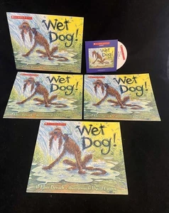 Wet Dog Lot of FOUR Books + 1 Audio CD - Scholastic - by Elise Broach - Picture 1 of 1