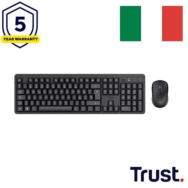 Trust Ody II tastiera Mouse incluso Universale QWERTY Italiano Nero 25019