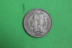 ESTATE FIND 1869 - Nickel Three Cent Piece!!  #K20506 - Picture 1 of 2