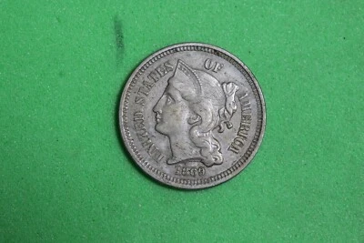 ESTATE FIND 1869 - Nickel Three Cent Piece!!  #K20506 - Image 1 of 2