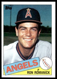 1985 Topps Ron Romanick Rookie California Angels #579