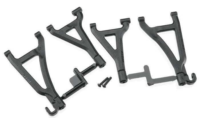 NEW RPM Traxxas 1/16 E-Revo Front Upper & Lower A-Arm Set Black 80692 - Image 1 of 1