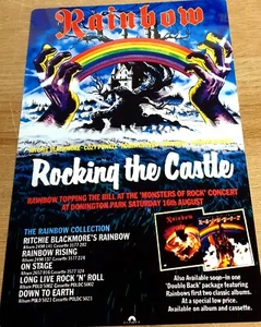 RAINBOW ROCKING THE CASTLE 1980 DONINGTON MONSTER OF ROCK 8X12  METAL POSTER ART - Picture 1 of 4