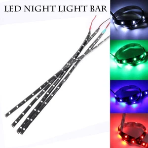 33cm 3528 SMD LED Trunk SUV Amber Yellow Strip Flexible Step Signal Lights - Imagen 1 de 12
