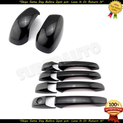 ДЛЯ 2005-2010 Chrysler 300C 06-10 зарядное устройство глянцевый черный 4Dr ручки + зеркала крышки - Изображение 1 из 2