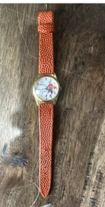 Michael Jordan Wilson Basketball Leather Watch Chicago Bulls only 1 on ebay - Picture 1 of 4