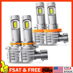 LED Headlights 9005 High Beam H11 Low Beam Bulb Super Bright 6000K Xenon White B - Picture 1 of 12