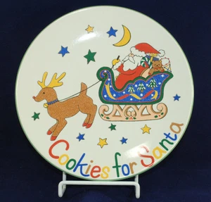 Mikasa Cookies For Santa Plate Christmas Eve Tradition Santas Treat 11" FX056  - Picture 1 of 7