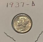 Lot Of (2) 1937 D Mercury Dimes